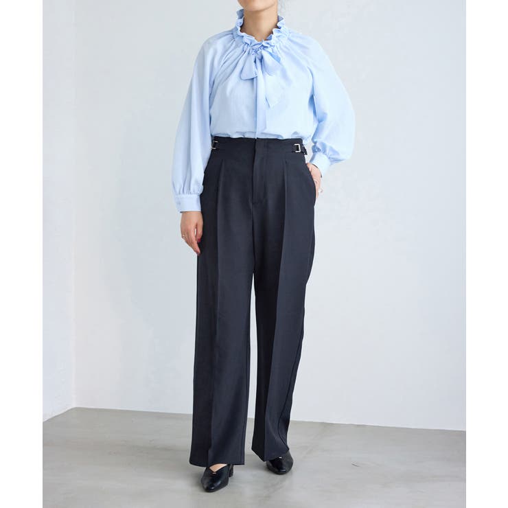 クリアツイルサイドベルトワイドパンツ セレモニー セットアップ対応 | ROPE' PICNIC | 詳細画像30 