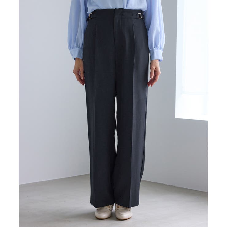 クリアツイルサイドベルトワイドパンツ セレモニー セットアップ対応 | ROPE' PICNIC | 詳細画像32 