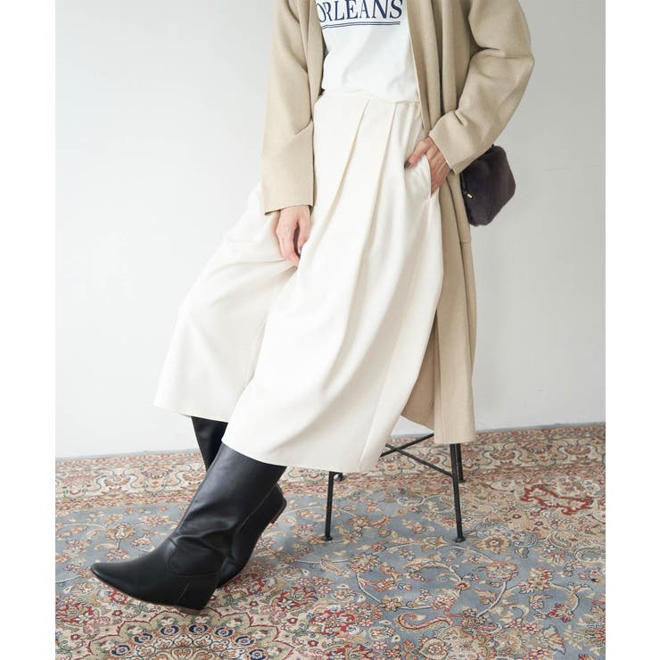 シワになりにくい・アンチピリング/きれいめイージースカーチョ | ROPE' PICNIC | 詳細画像1 