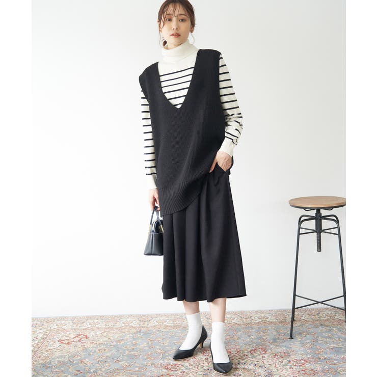 シワになりにくい・アンチピリング/きれいめイージースカーチョ | ROPE' PICNIC | 詳細画像2 