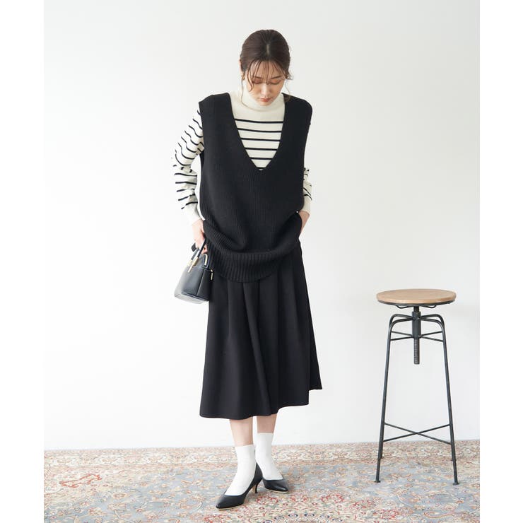 シワになりにくい・アンチピリング/きれいめイージースカーチョ | ROPE' PICNIC | 詳細画像3 