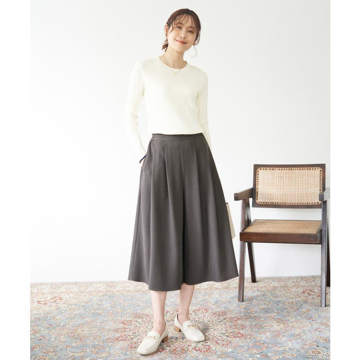 シワになりにくい・アンチピリング/きれいめイージースカーチョ | ROPE' PICNIC | 詳細画像5 