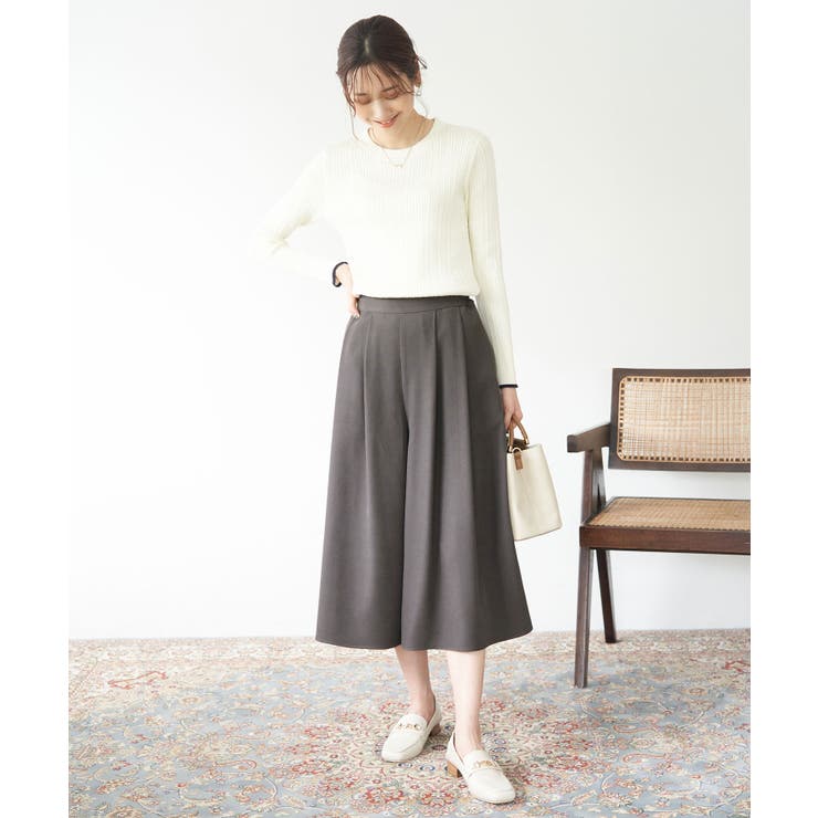 シワになりにくい・アンチピリング/きれいめイージースカーチョ | ROPE' PICNIC | 詳細画像6 