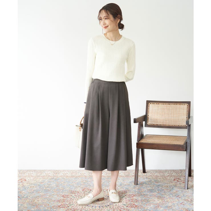 シワになりにくい・アンチピリング/きれいめイージースカーチョ | ROPE' PICNIC | 詳細画像7 