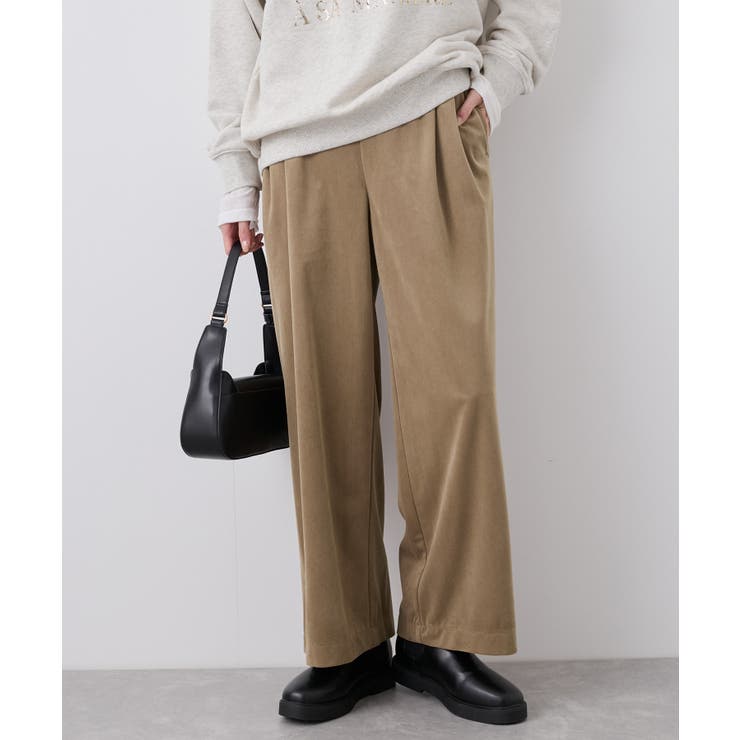 ベロアコーデュロイイージーワイドパンツ[品番：RPCW0047213]｜ROPE