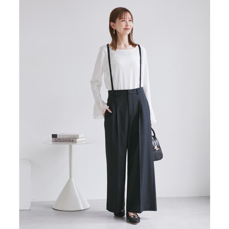 フレアシルエットサスペンダー付きパンツ | ROPE' PICNIC | 詳細画像11 