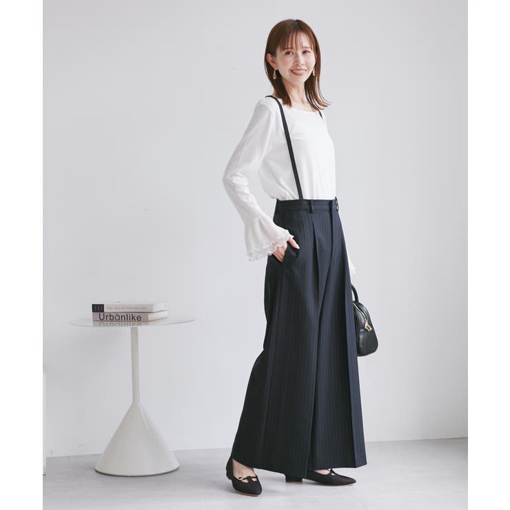 フレアシルエットサスペンダー付きパンツ | ROPE' PICNIC | 詳細画像12 