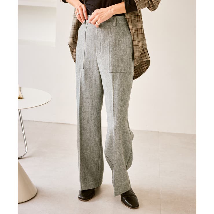 グレー(07) | ベイカーワイドパンツ/通勤対応 | ROPE' PICNIC