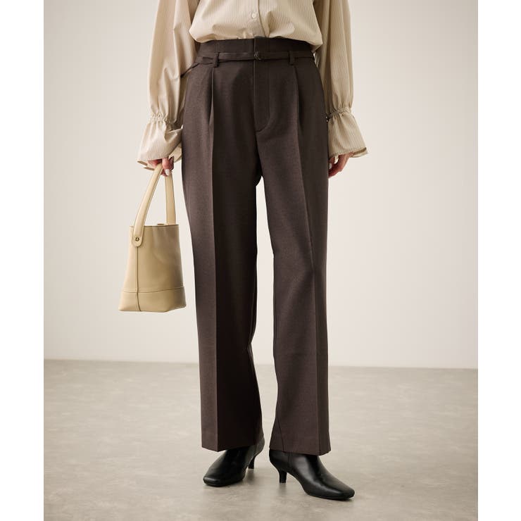 裏起毛無地＆チェックアソートワイドパンツ/防シワ | ROPE' PICNIC | 詳細画像20 