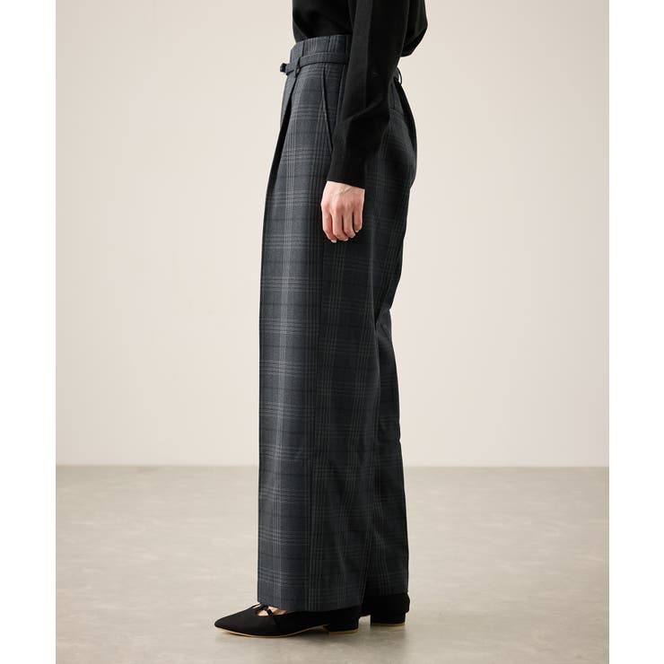 裏起毛無地＆チェックアソートワイドパンツ/防シワ | ROPE' PICNIC | 詳細画像24 