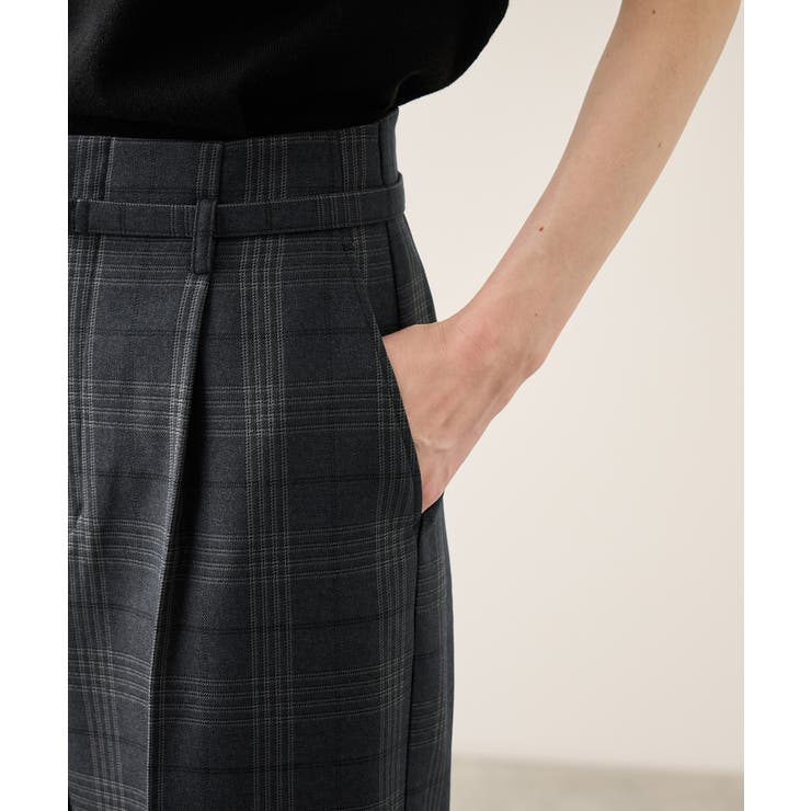 裏起毛無地＆チェックアソートワイドパンツ/防シワ | ROPE' PICNIC | 詳細画像28 