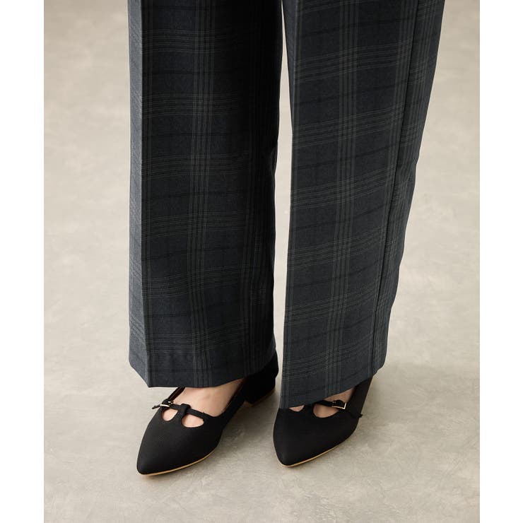 裏起毛無地＆チェックアソートワイドパンツ/防シワ | ROPE' PICNIC | 詳細画像29 