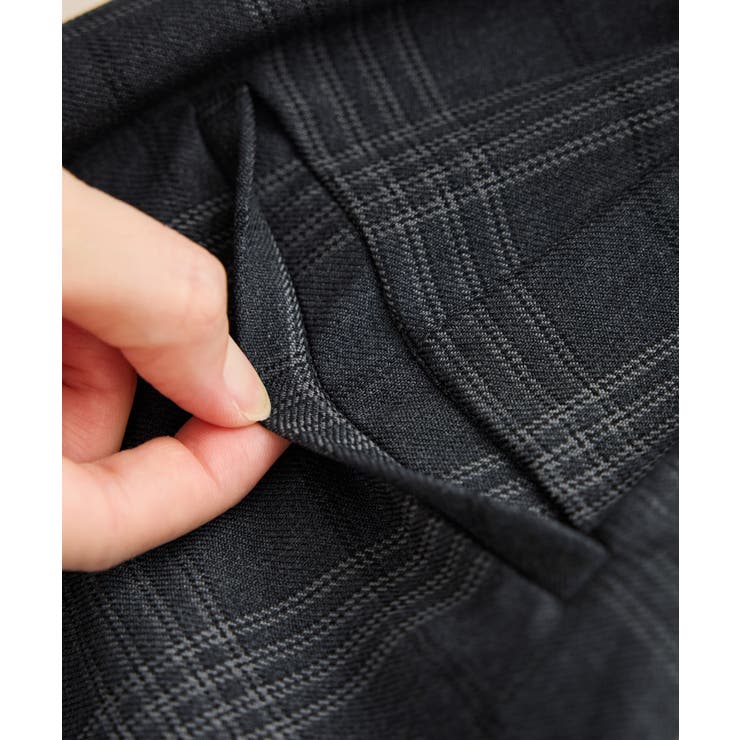 裏起毛無地＆チェックアソートワイドパンツ/防シワ | ROPE' PICNIC | 詳細画像34 