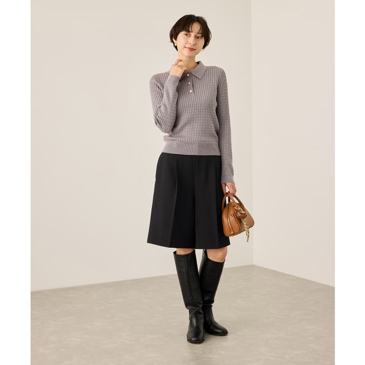 ウエストタックハーフパンツ | ROPE' PICNIC | 詳細画像2 