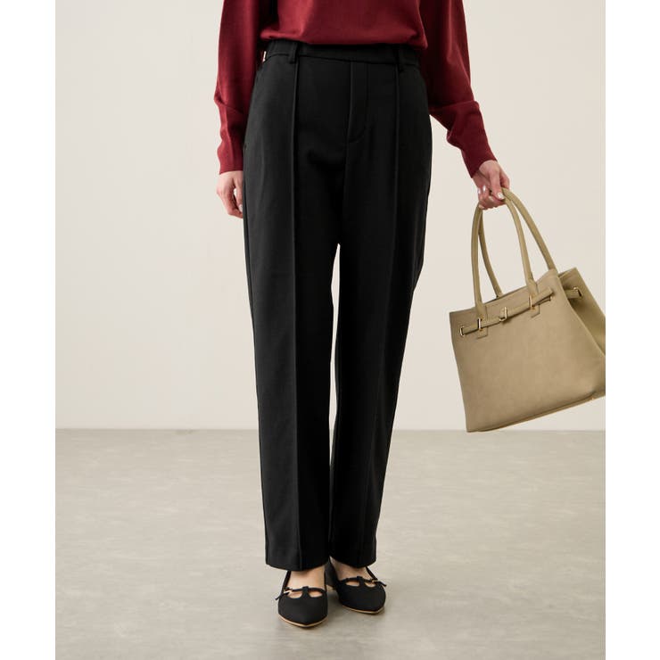 ブラック(01) | 裏起毛ストレートパンツ | ROPE' PICNIC