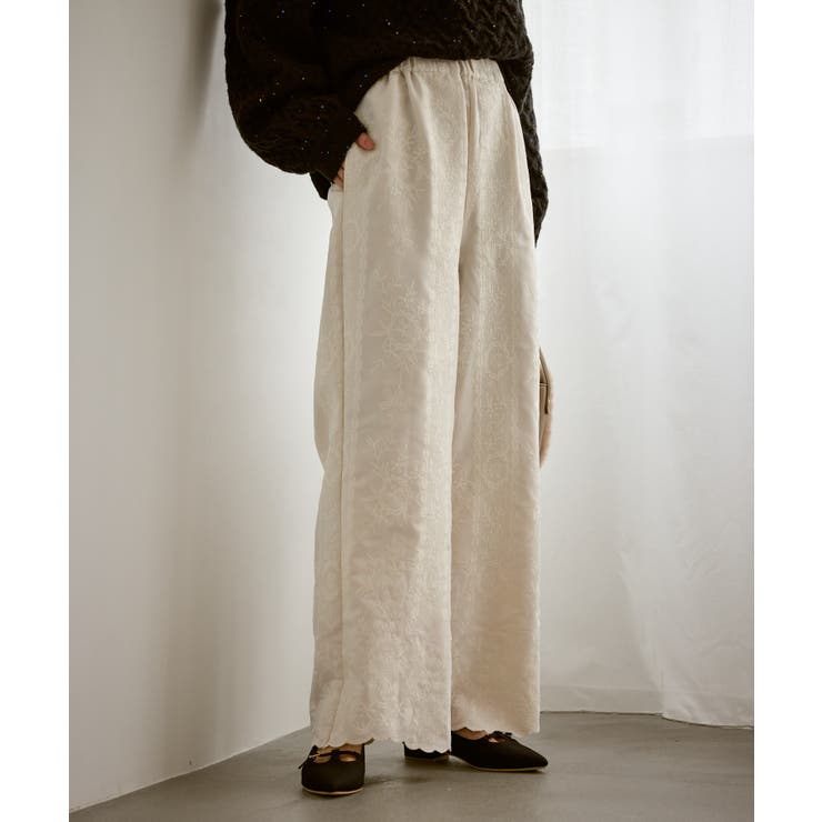 ウィンターイージー刺繍パンツ | ROPE' PICNIC | 詳細画像1 