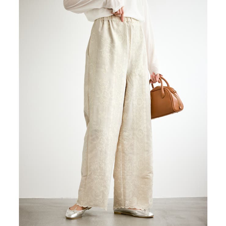 ウィンターイージー刺繍パンツ | ROPE' PICNIC | 詳細画像17 