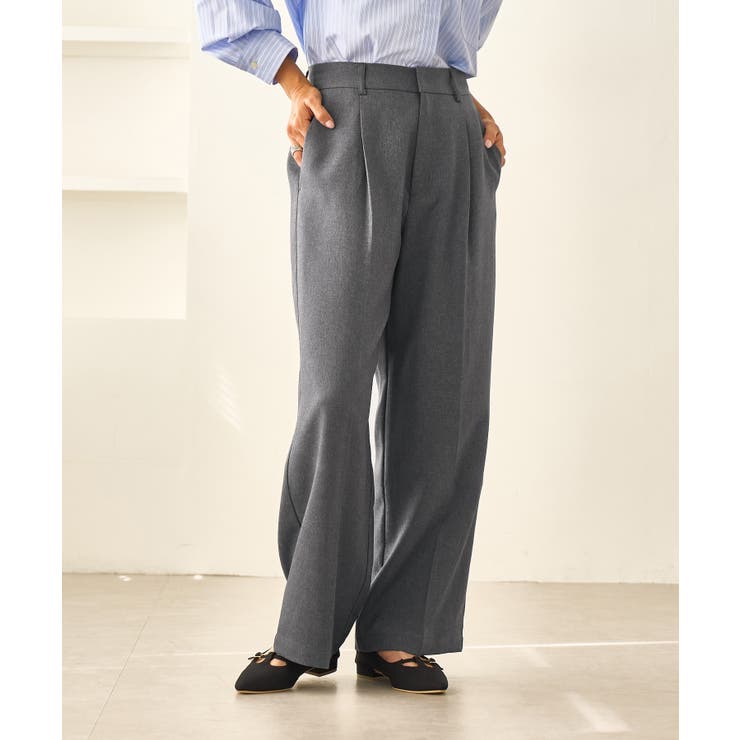レディハンサムシリーズ ウールライクウエストタックセミワイドパンツ | ROPE' PICNIC | 詳細画像11 