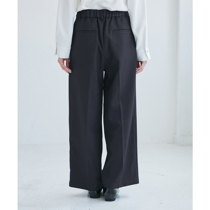 レディハンサムシリーズ ウールライクウエストタックセミワイドパンツ | ROPE' PICNIC | 詳細画像35 