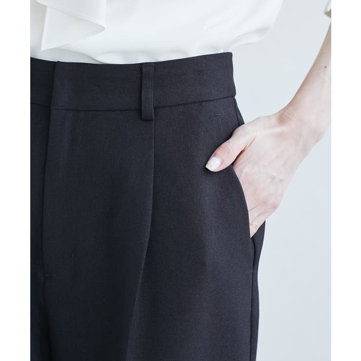 レディハンサムシリーズ ウールライクウエストタックセミワイドパンツ | ROPE' PICNIC | 詳細画像37 