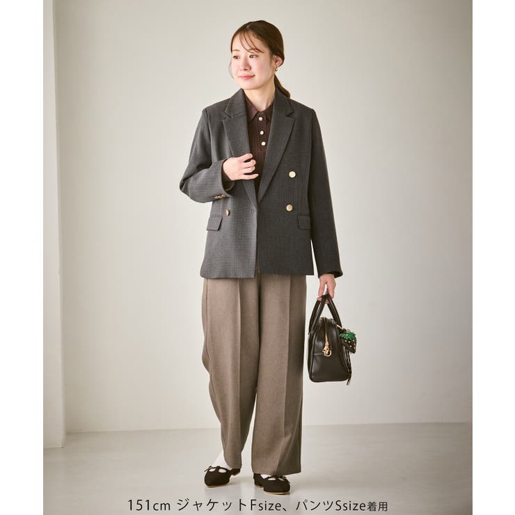 【低身長 小柄さんサイズ】レディハンサムシリーズ ウールライクウエストタックセミ… | ROPE' PICNIC | 詳細画像10 