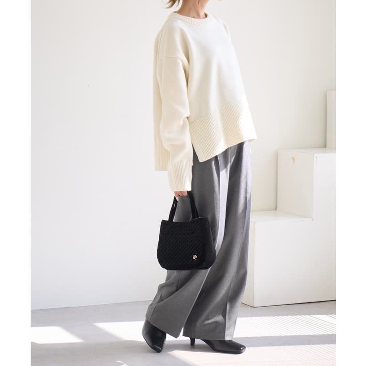 【低身長 小柄さんサイズ】レディハンサムシリーズ ウールライクウエストタックセミ… | ROPE' PICNIC | 詳細画像19 