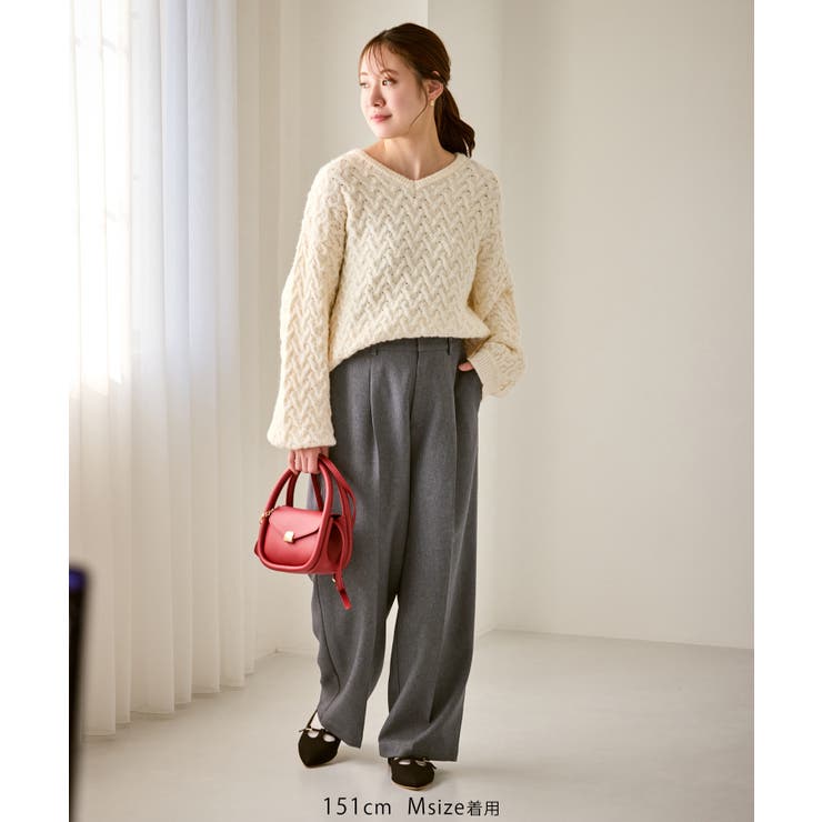 【低身長 小柄さんサイズ】レディハンサムシリーズ ウールライクウエストタックセミ… | ROPE' PICNIC | 詳細画像5 