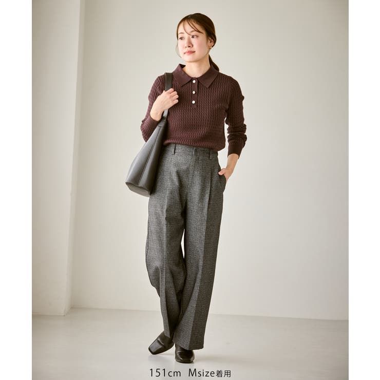 【低身長 小柄さんサイズ】レディハンサムシリーズ ウールライクウエストタックセミ… | ROPE' PICNIC | 詳細画像7 