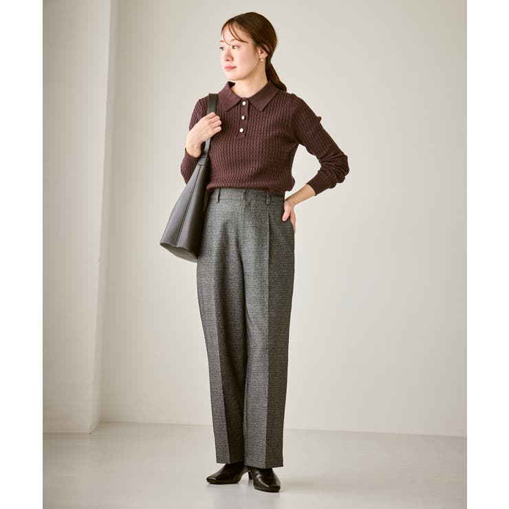 【低身長 小柄さんサイズ】レディハンサムシリーズ ウールライクウエストタックセミ… | ROPE' PICNIC | 詳細画像8 