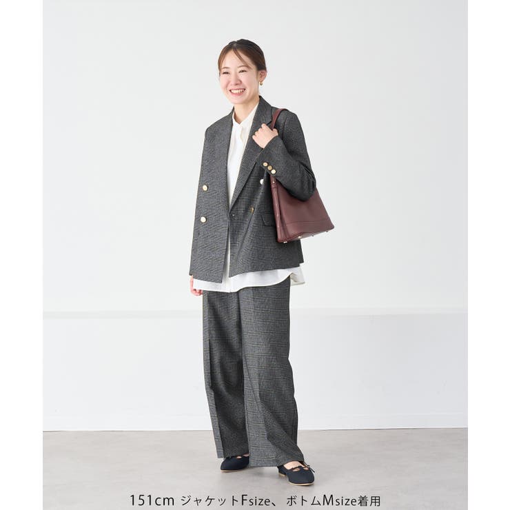 【低身長 小柄さんサイズ】レディハンサムシリーズ ウールライクウエストタックセミ… | ROPE' PICNIC | 詳細画像9 