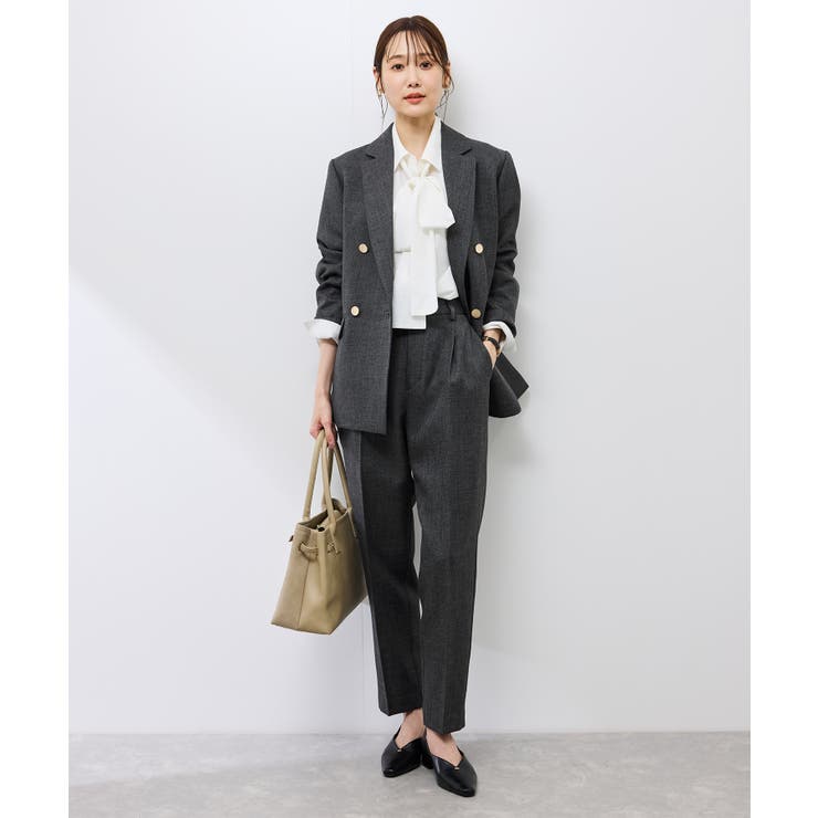 スリートーンツイードテーパードパンツ/セットアップ対応 | ROPE' PICNIC | 詳細画像2 