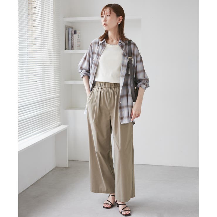 キレイ目イージーワイドパンツ/UVカット | ROPE' PICNIC | 詳細画像19 