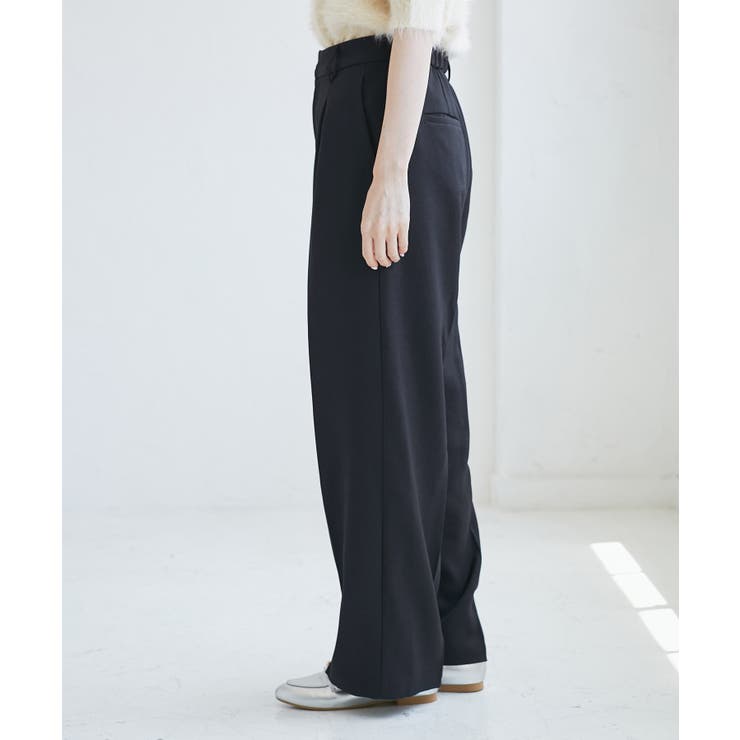 レディハンサムシリーズ ウールライクウエストタックセミワイドパンツ | ROPE' PICNIC | 詳細画像34 