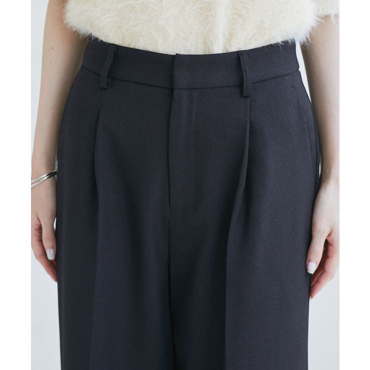 レディハンサムシリーズ ウールライクウエストタックセミワイドパンツ | ROPE' PICNIC | 詳細画像36 