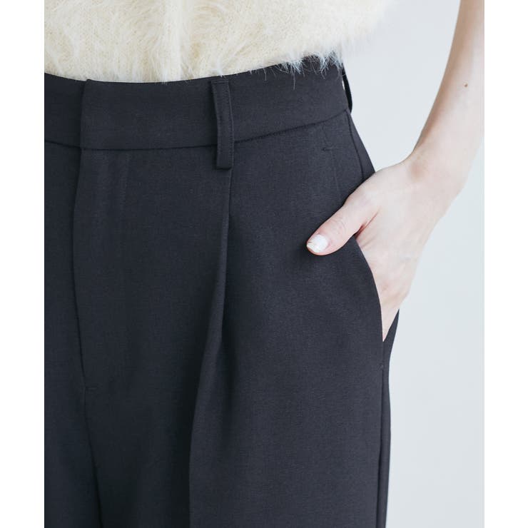 レディハンサムシリーズ ウールライクウエストタックセミワイドパンツ | ROPE' PICNIC | 詳細画像37 