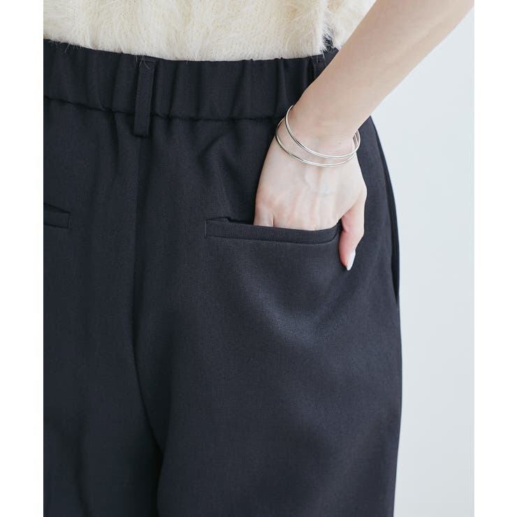 レディハンサムシリーズ ウールライクウエストタックセミワイドパンツ | ROPE' PICNIC | 詳細画像39 