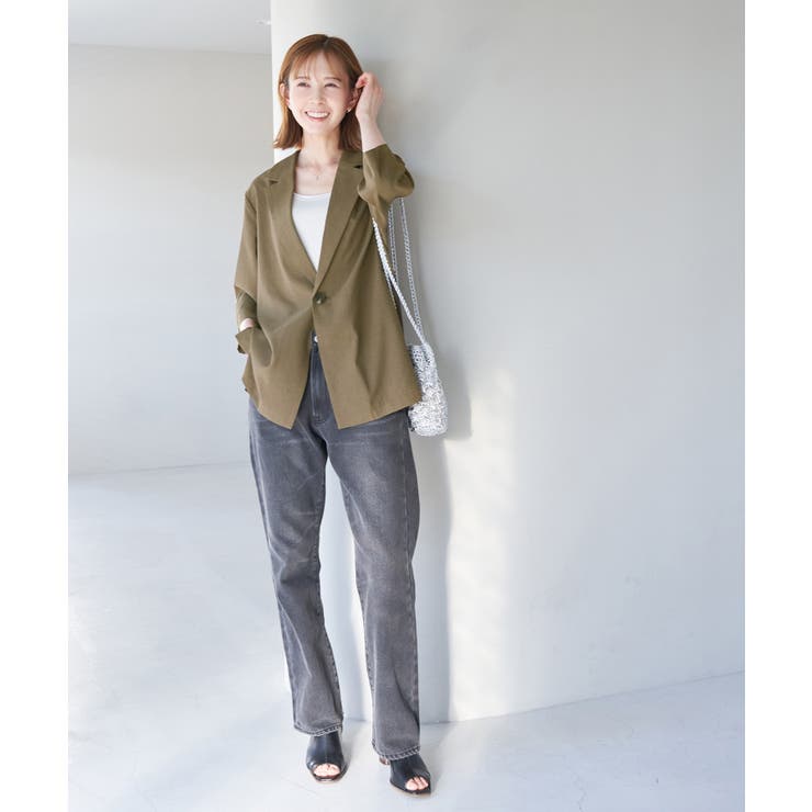 セットアップ対応/麻調シアージャケット | ROPE' PICNIC | 詳細画像10 