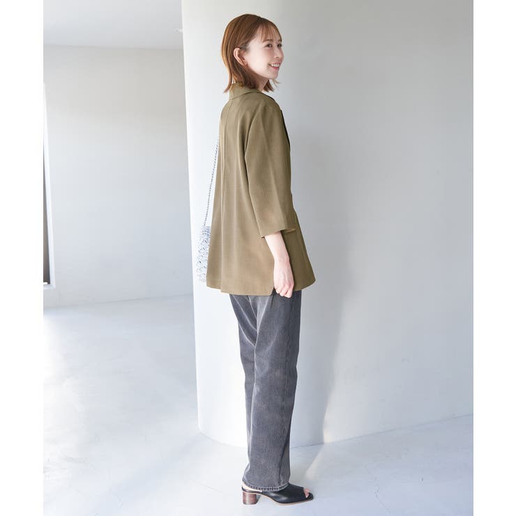 セットアップ対応/麻調シアージャケット | ROPE' PICNIC | 詳細画像12 