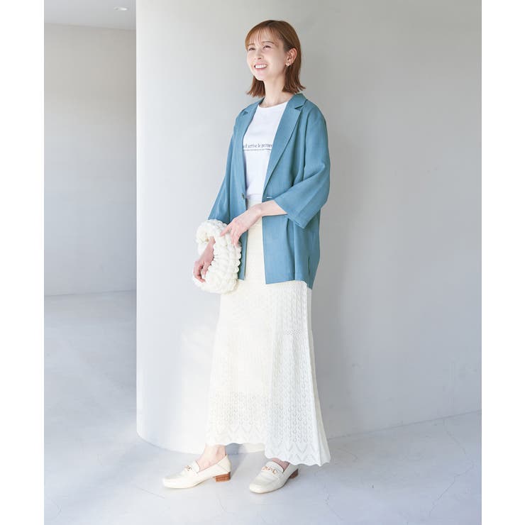 セットアップ対応/麻調シアージャケット | ROPE' PICNIC | 詳細画像16 