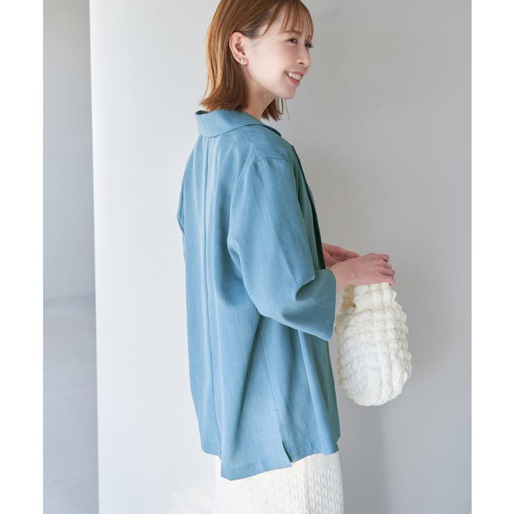 セットアップ対応/麻調シアージャケット | ROPE' PICNIC | 詳細画像19 