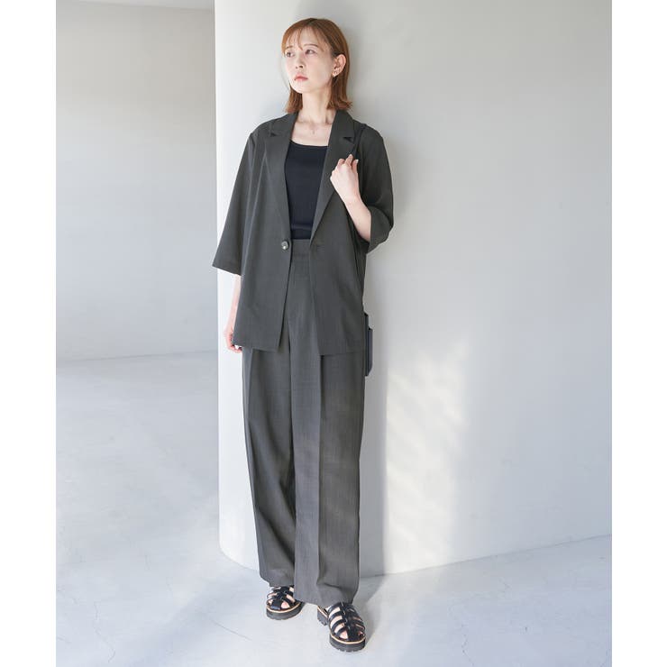 セットアップ対応/麻調シアージャケット | ROPE' PICNIC | 詳細画像2 