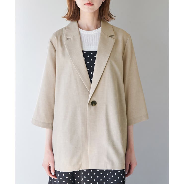 セットアップ対応/麻調シアージャケット | ROPE' PICNIC | 詳細画像20 