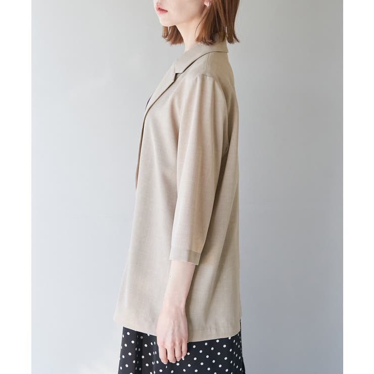 セットアップ対応/麻調シアージャケット | ROPE' PICNIC | 詳細画像21 