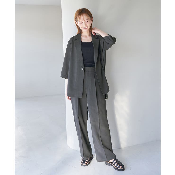 セットアップ対応/麻調シアージャケット | ROPE' PICNIC | 詳細画像3 