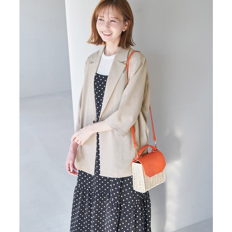 セットアップ対応/麻調シアージャケット | ROPE' PICNIC | 詳細画像6 