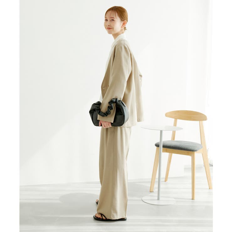 セットアップ対応/麻調シアーノーカラージャケット/接触冷感・UVカット | ROPE' PICNIC | 詳細画像22 