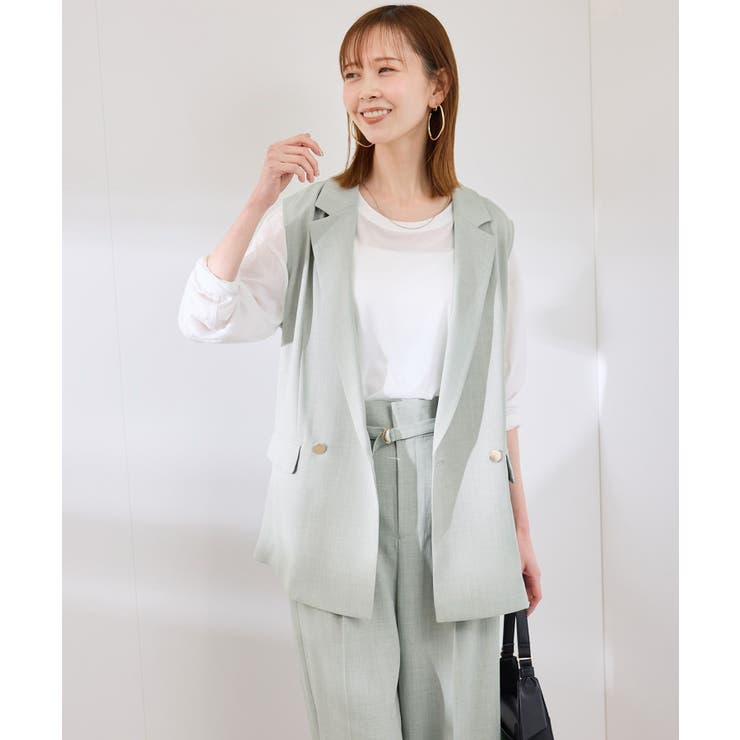 カナパスリーブレスジャケット セットアップ対応 | ROPE' PICNIC | 詳細画像10 