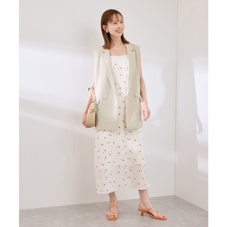 カナパスリーブレスジャケット セットアップ対応 | ROPE' PICNIC | 詳細画像3 