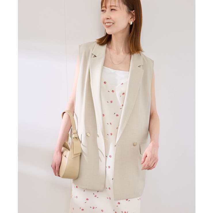 カナパスリーブレスジャケット セットアップ対応 | ROPE' PICNIC | 詳細画像4 