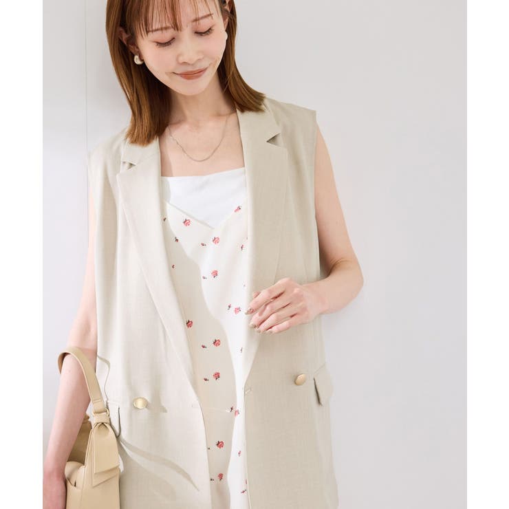 カナパスリーブレスジャケット セットアップ対応 | ROPE' PICNIC | 詳細画像5 